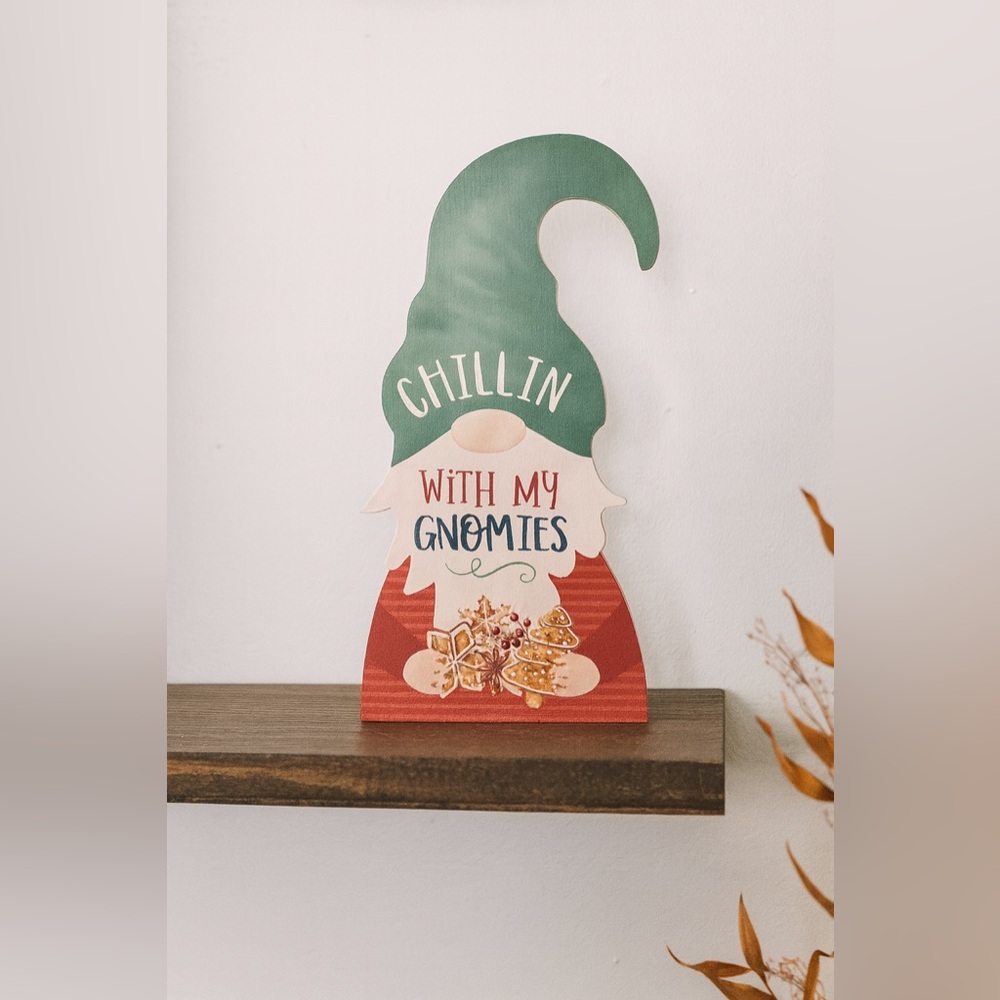 Festive Gnome Decor Sign